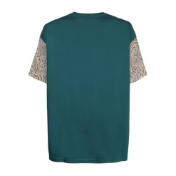 T-shirt en coton avec impression maxi