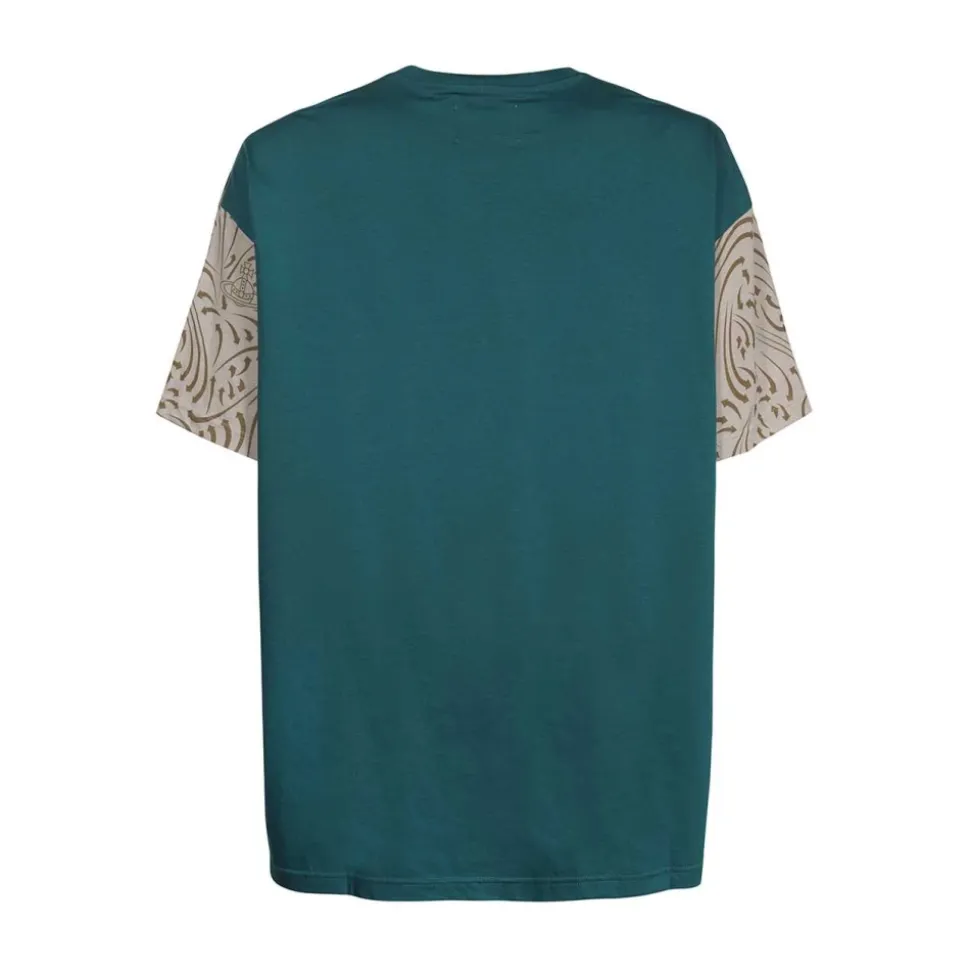 T-shirt en coton avec impression maxi