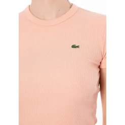 T-shirt en coton côtelé coupe slim