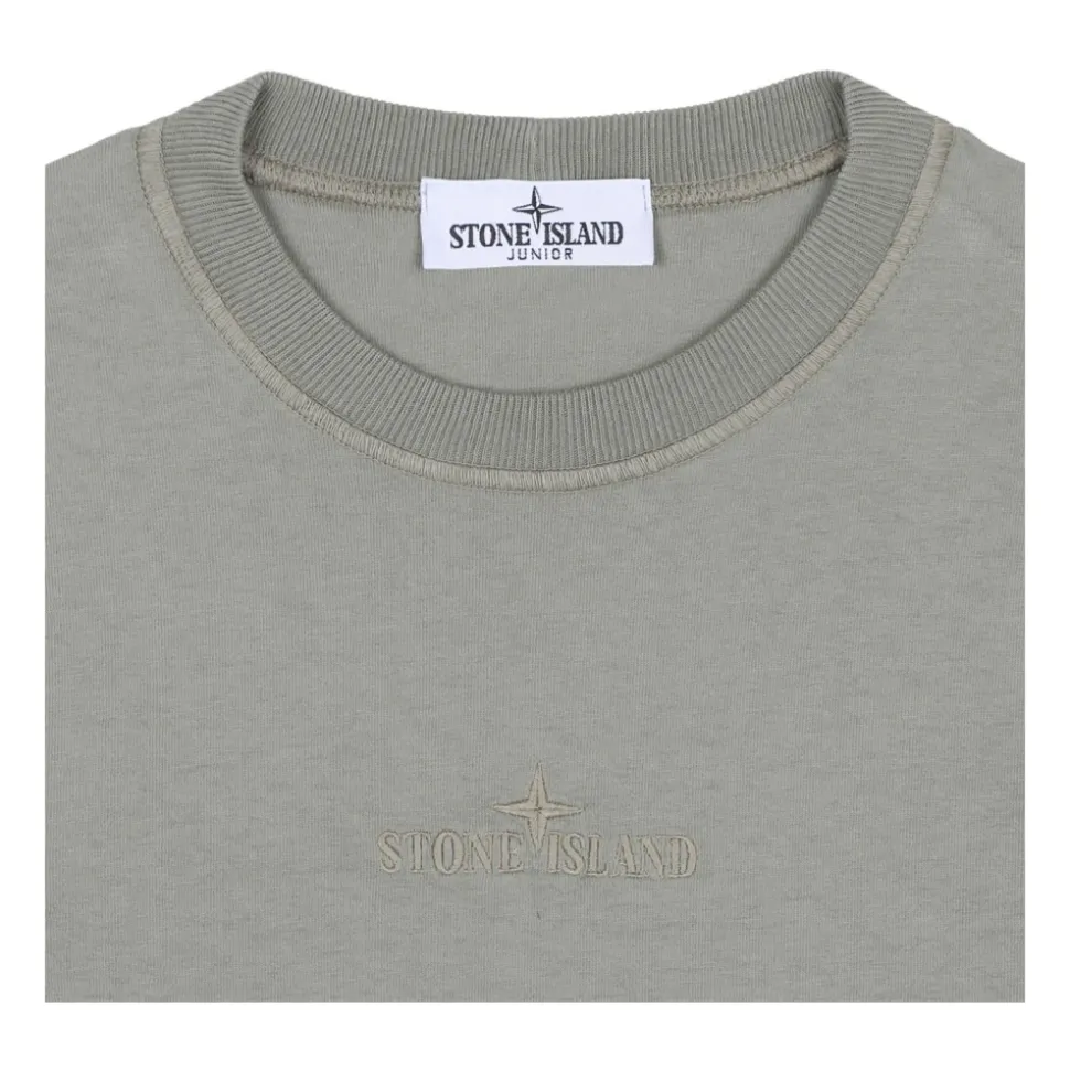 T-shirt en Coton Mud avec Broderie Logo