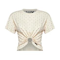 T-shirt froncé et orné