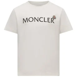 T-shirt garçon avec logo en ivoire