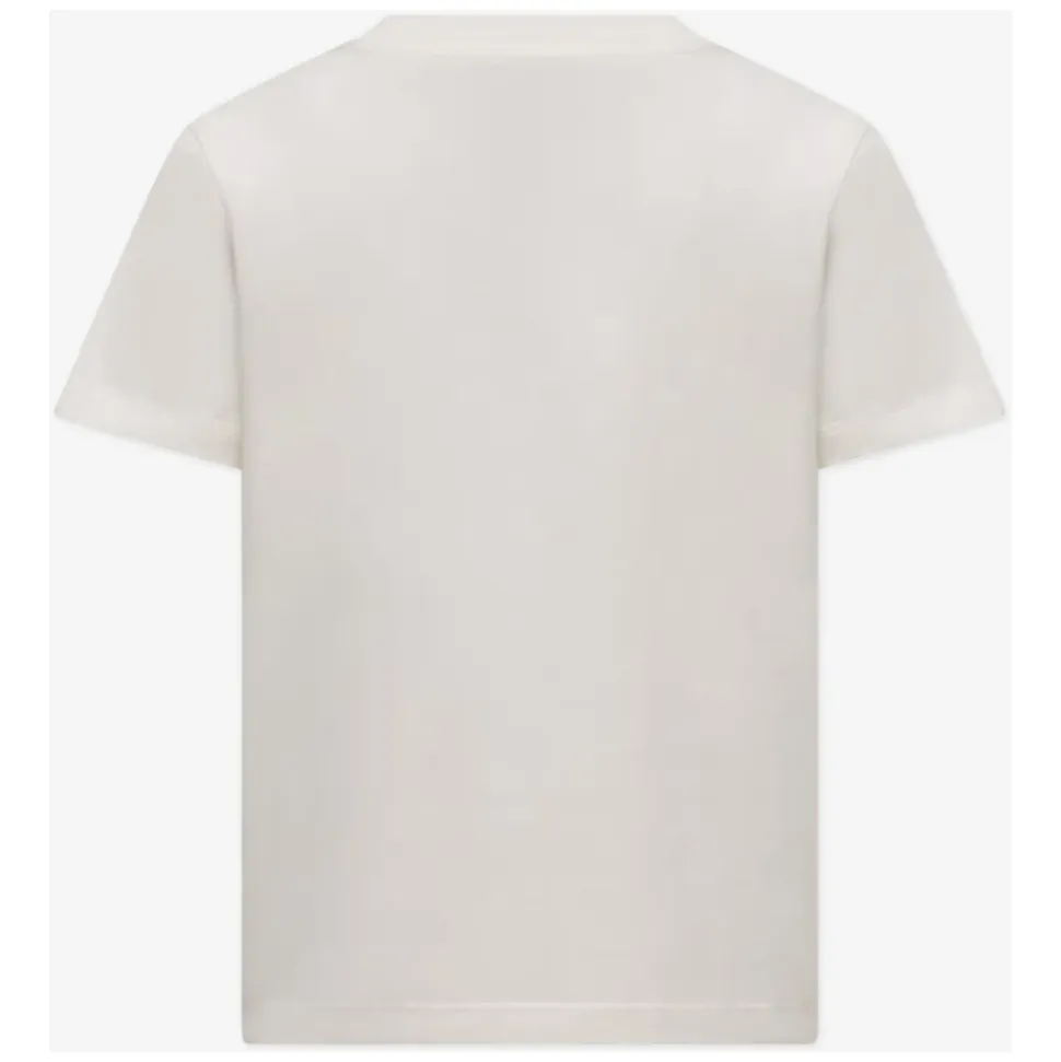 T-shirt garçon avec logo en ivoire