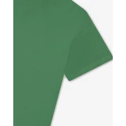 T-shirt garçon avec logo imprimé en vert