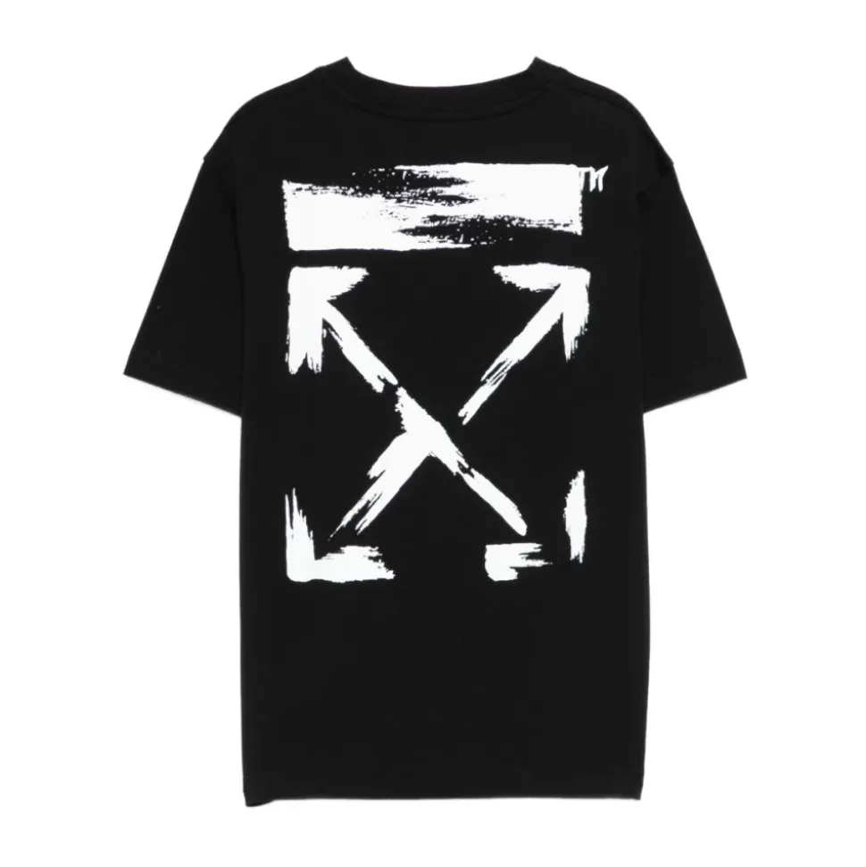 T-shirt girocollo mezza manica logo