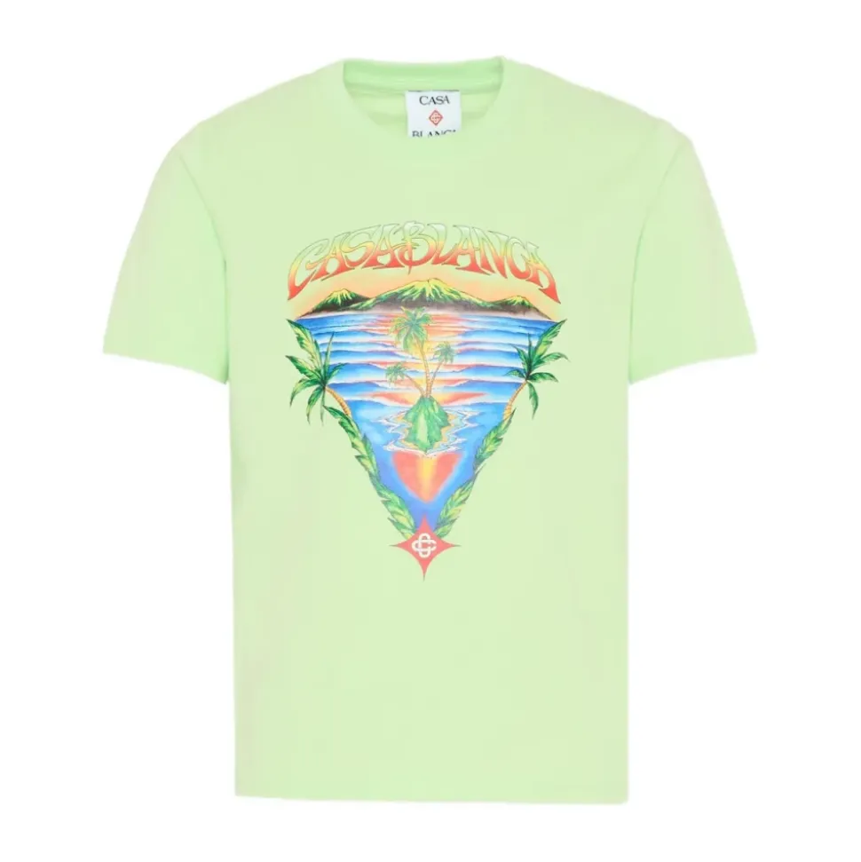 T-Shirt Imprimé à Manches Courtes