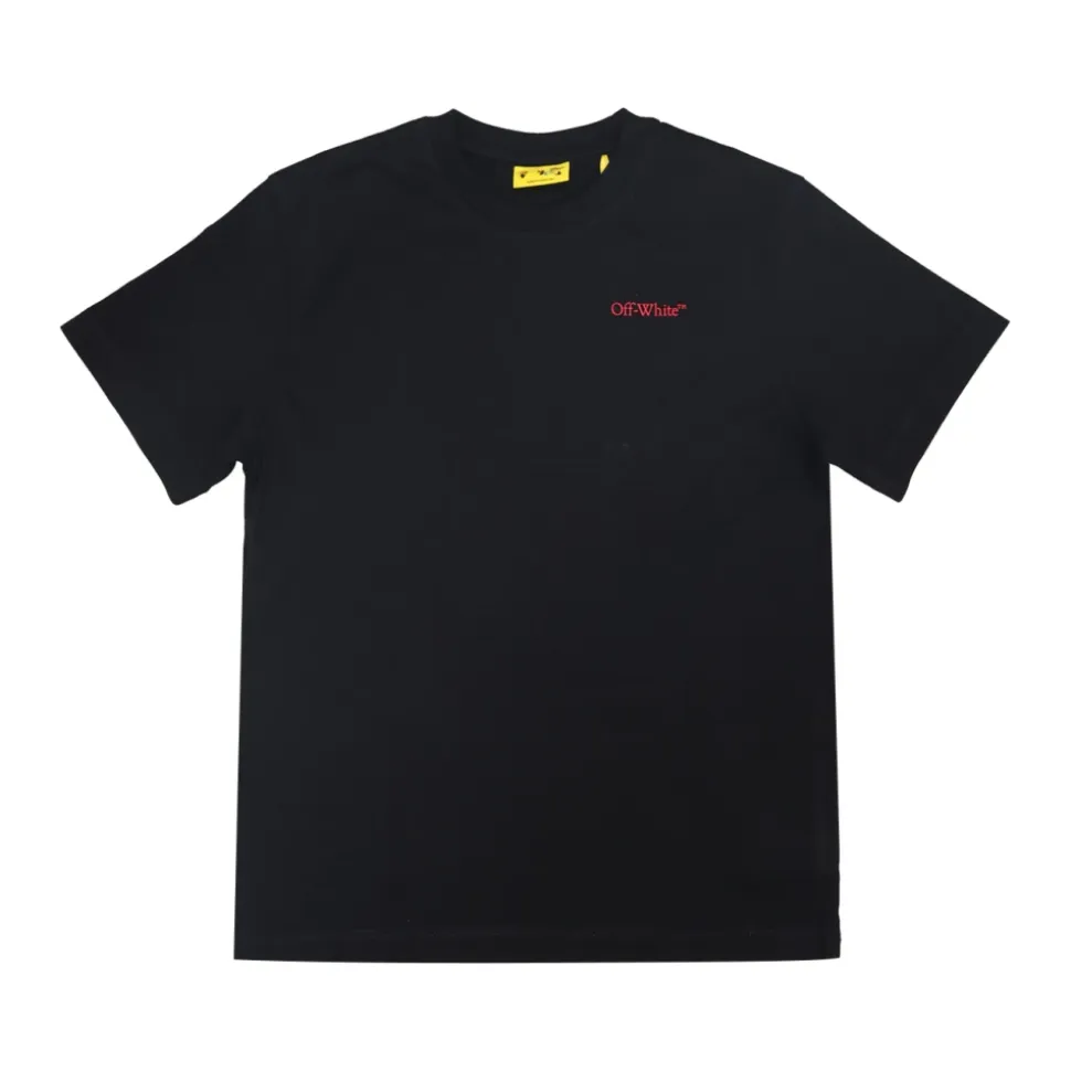 T-Shirt Logo Floqué Flèche Contour Off-White