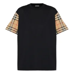 T-shirt à manches à carreaux vintage