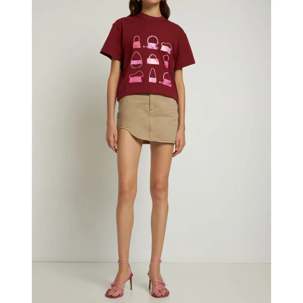 T-shirt à Manches Courtes avec Imprimé Sac