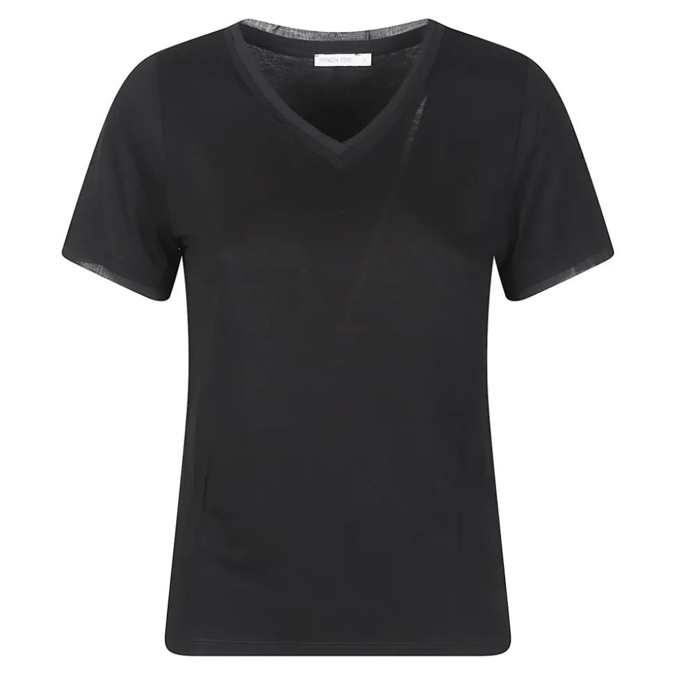 T-shirt à manches courtes et col en V