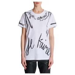 T-shirt à manches courtes imprimé « Je t'aime »