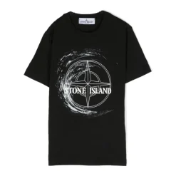 T-shirt Noir avec Imprimés Logo