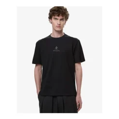 T-shirt noir avec logo central