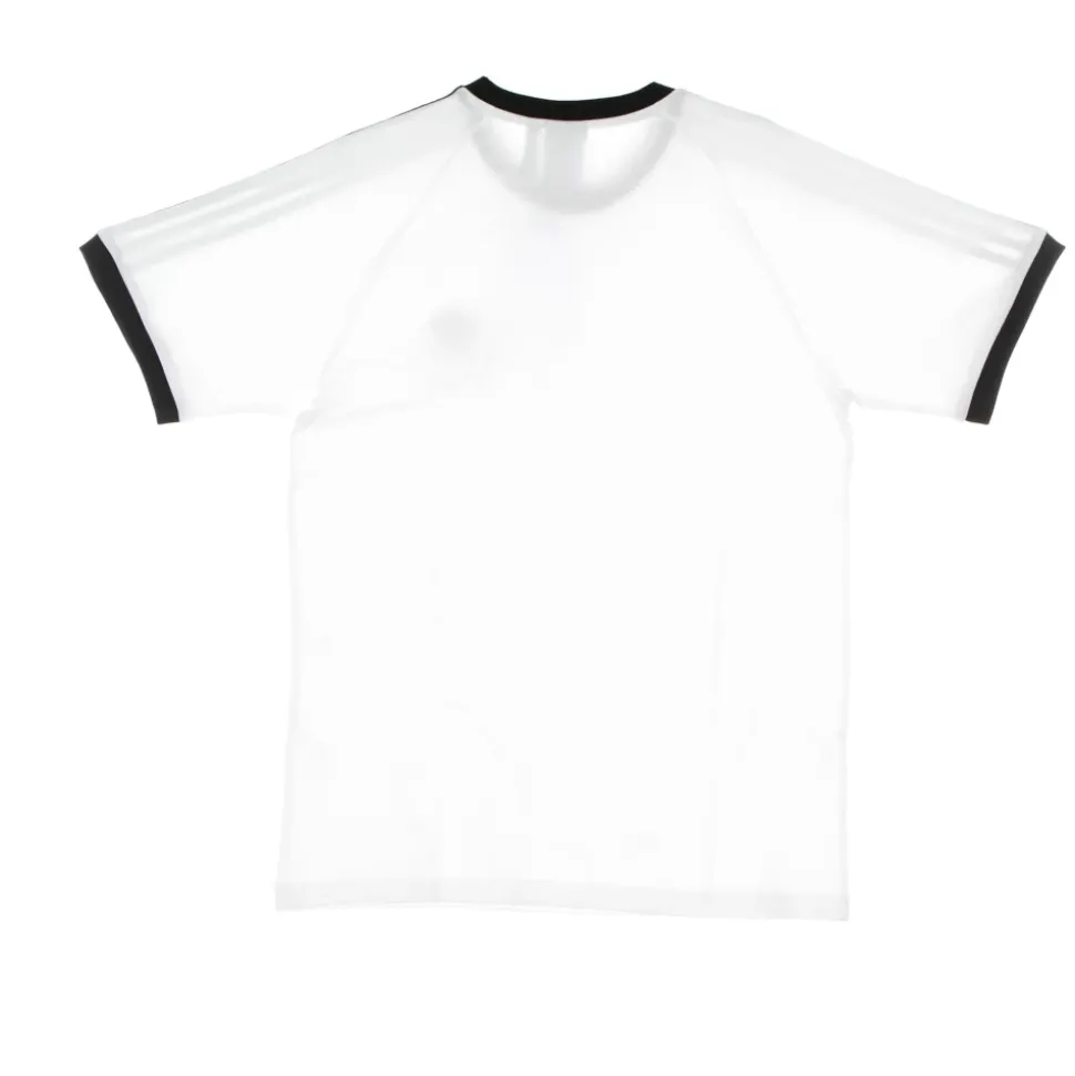 T-shirt Rayé Blanc Manches Courtes