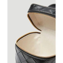 Vanity Case en cuir avec tressage Intrecciato