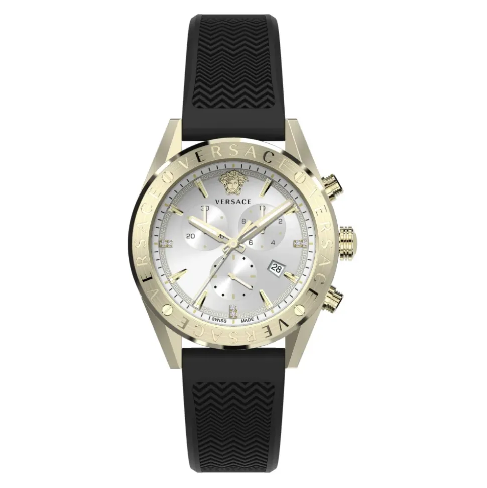 V-Chrono Chronographe Montre Silicone Noir