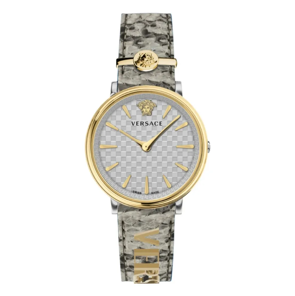 V CIRCLE Gris-Or Montre Femme