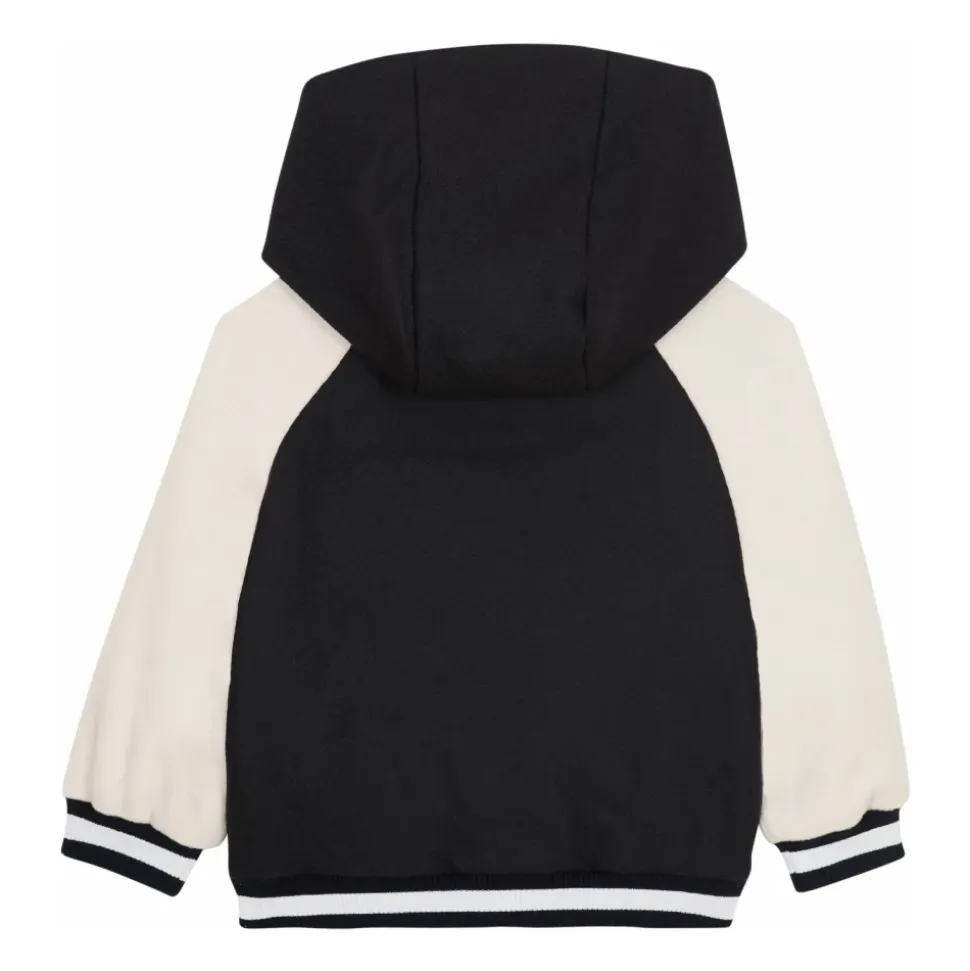 Veste bicolore à capuche