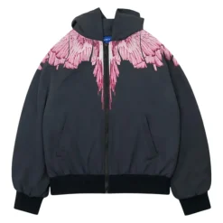 Veste à capuche avec imprimé contrastant