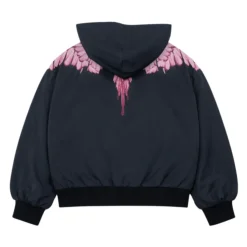 Veste à capuche avec imprimé contrastant