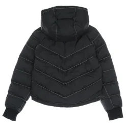 Veste à capuche en synthétique Noir/Blanc