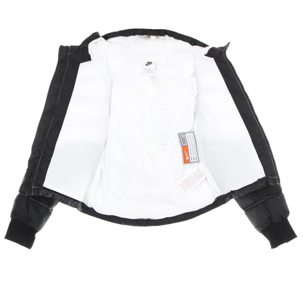 Veste à capuche en synthétique Noir/Blanc