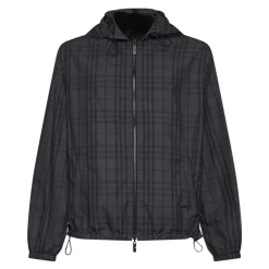 Veste à capuche Newport réversible à carreaux