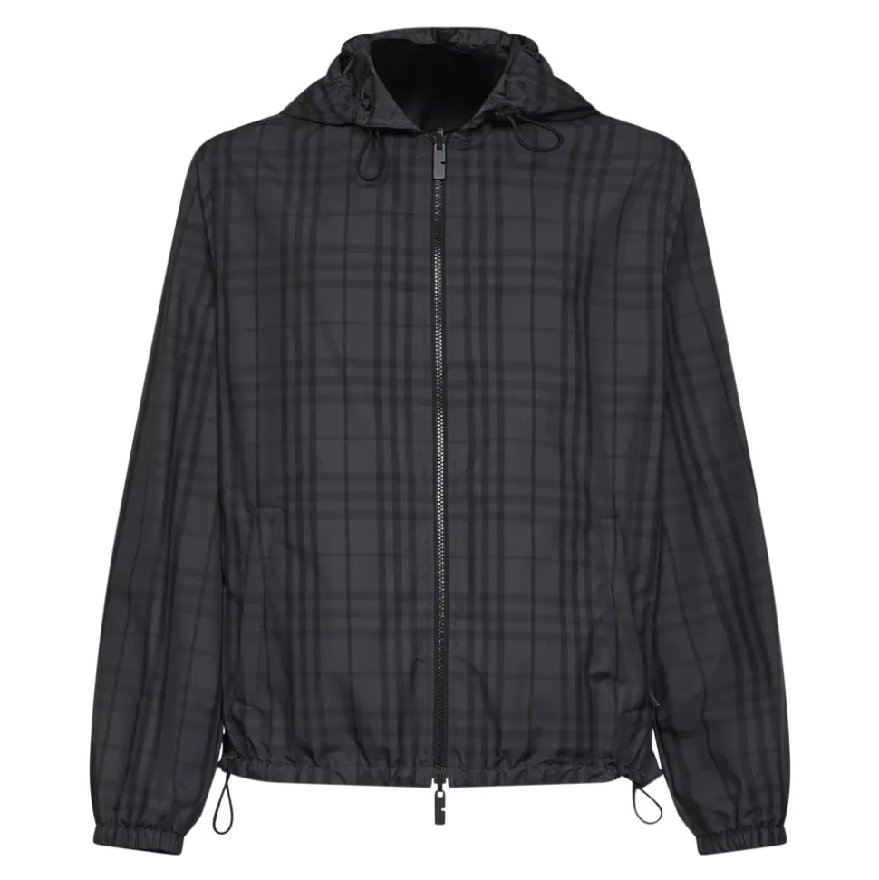 Veste à capuche Newport réversible à carreaux