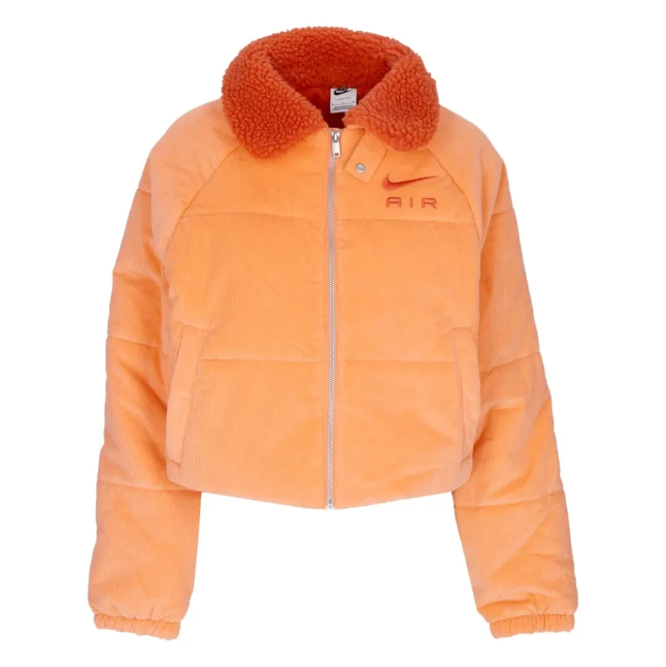 Veste côtelée orange hiver