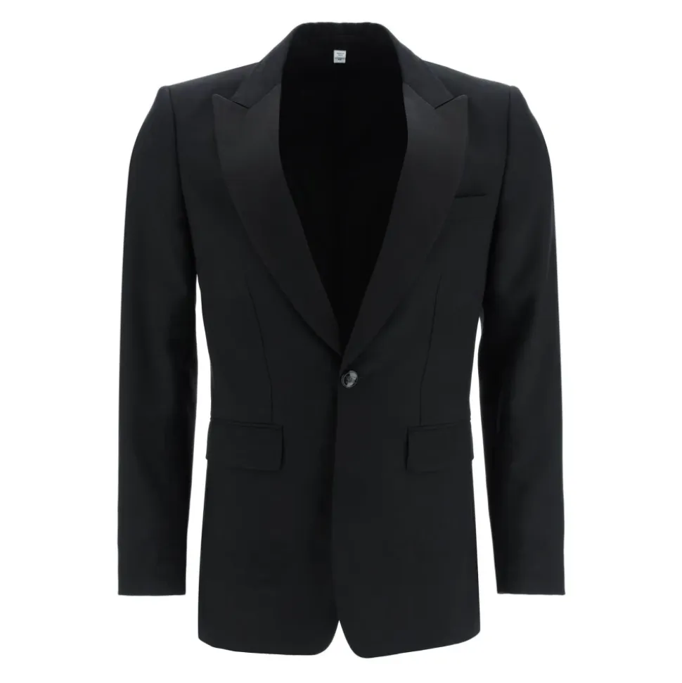 Veste de smoking à détails jacquard