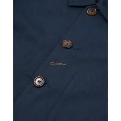Veste de Travail Classique en Twill Bleu Marine