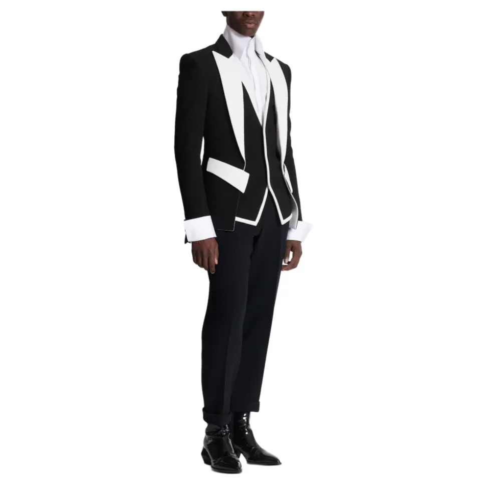 Veste double en crêpe