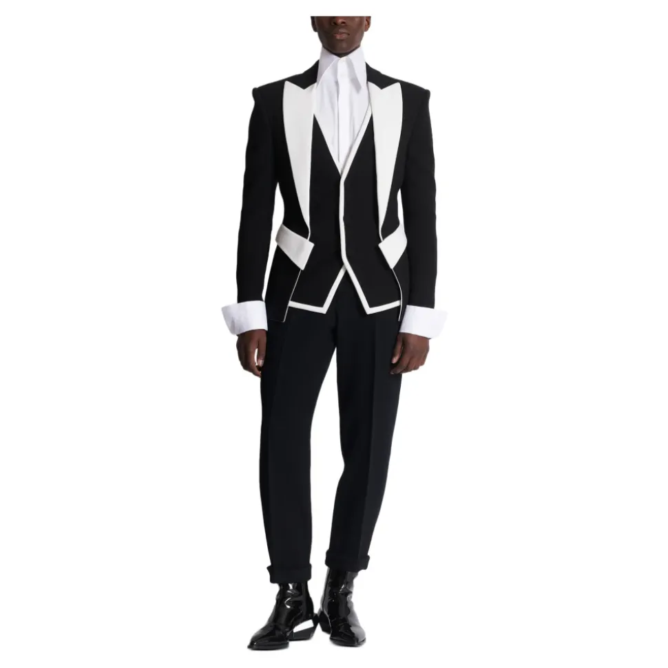 Veste double en crêpe