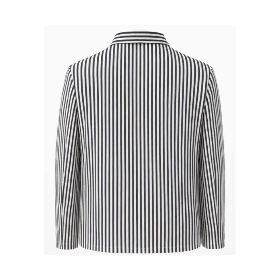 Veste en coton rayé
