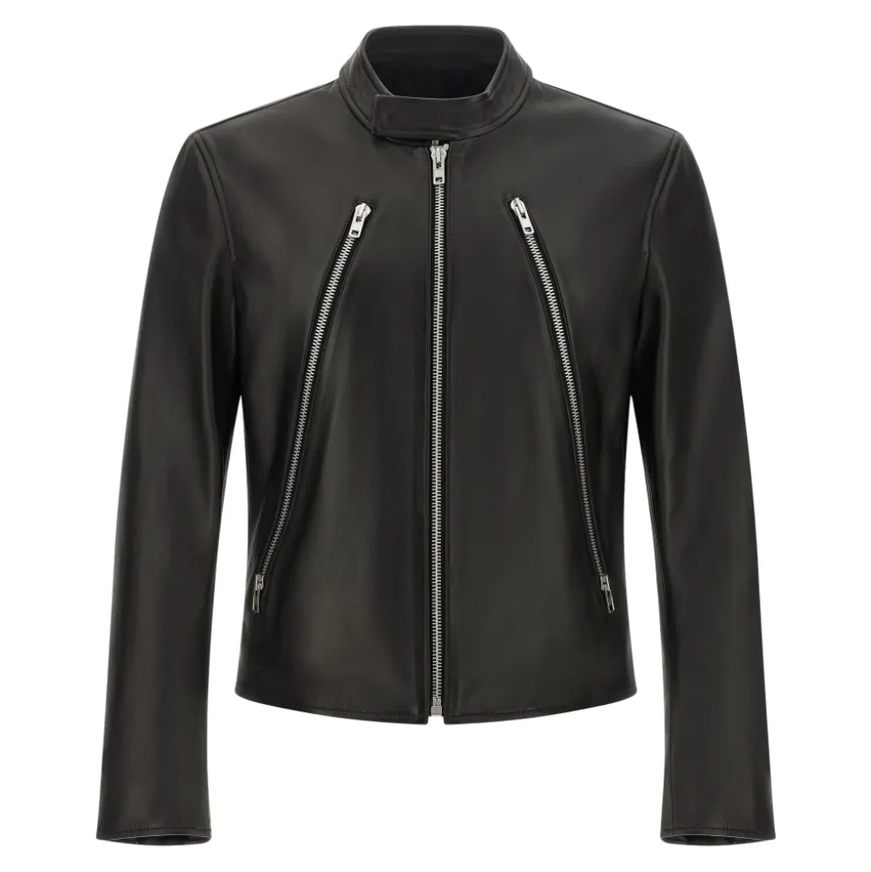 Veste en cuir 5-Zip