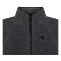 Veste en Fausse Fourrure Anthracite