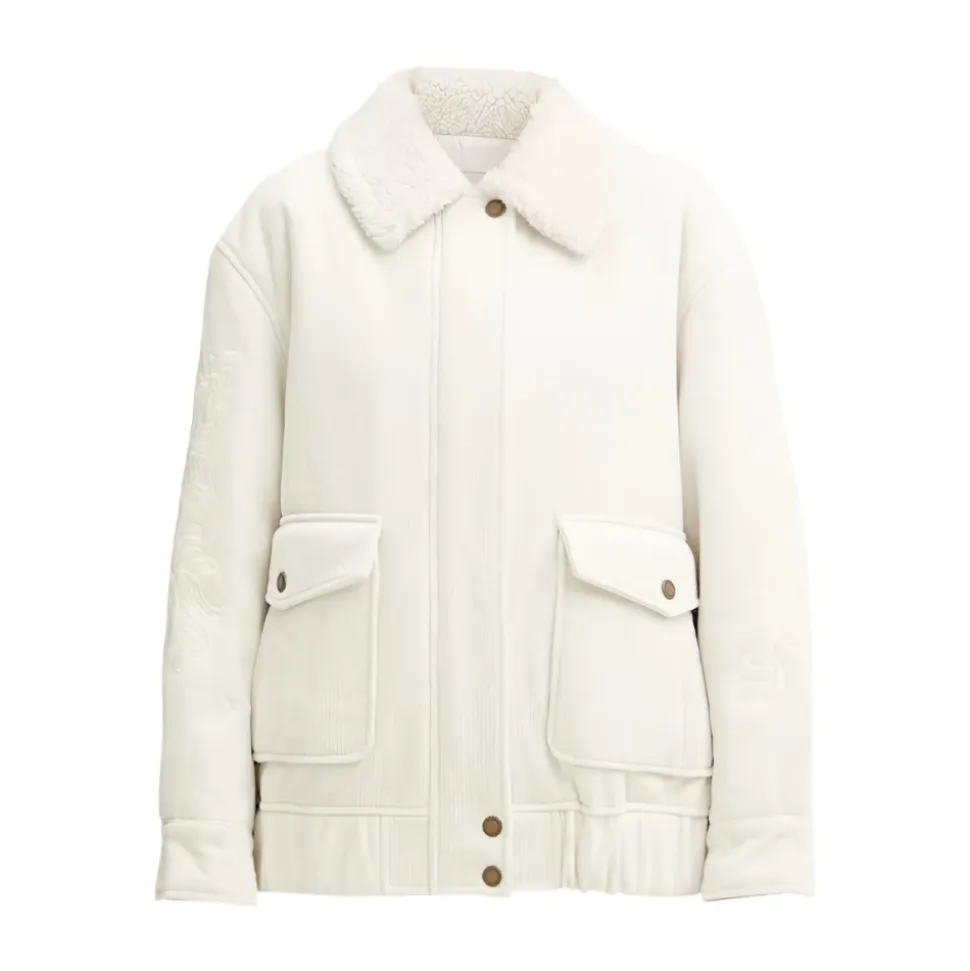 Veste en fausse fourrure et shearling