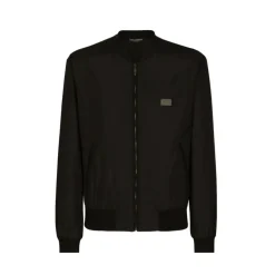 Veste en nylon avec étiquette de marque