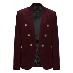 Veste en velours à 6 boutons