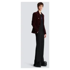 Veste en velours à 6 boutons