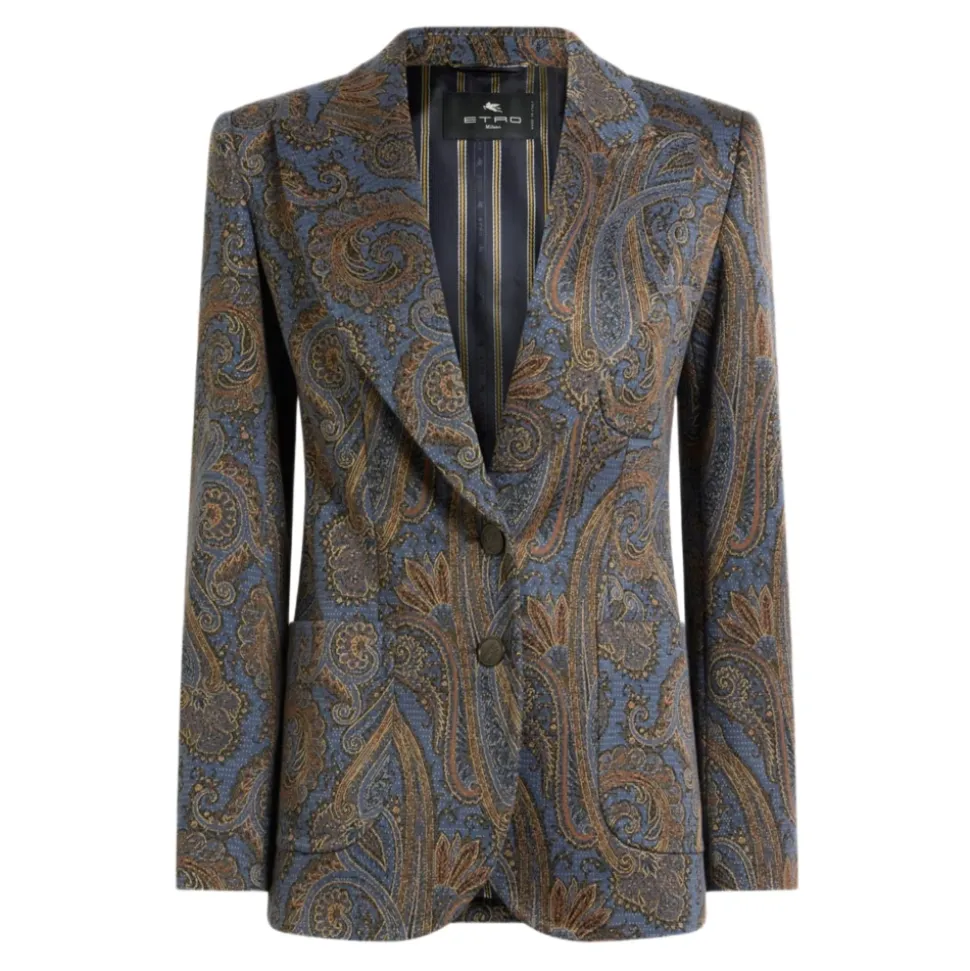 Veste Jacquard Uni-boutonnage