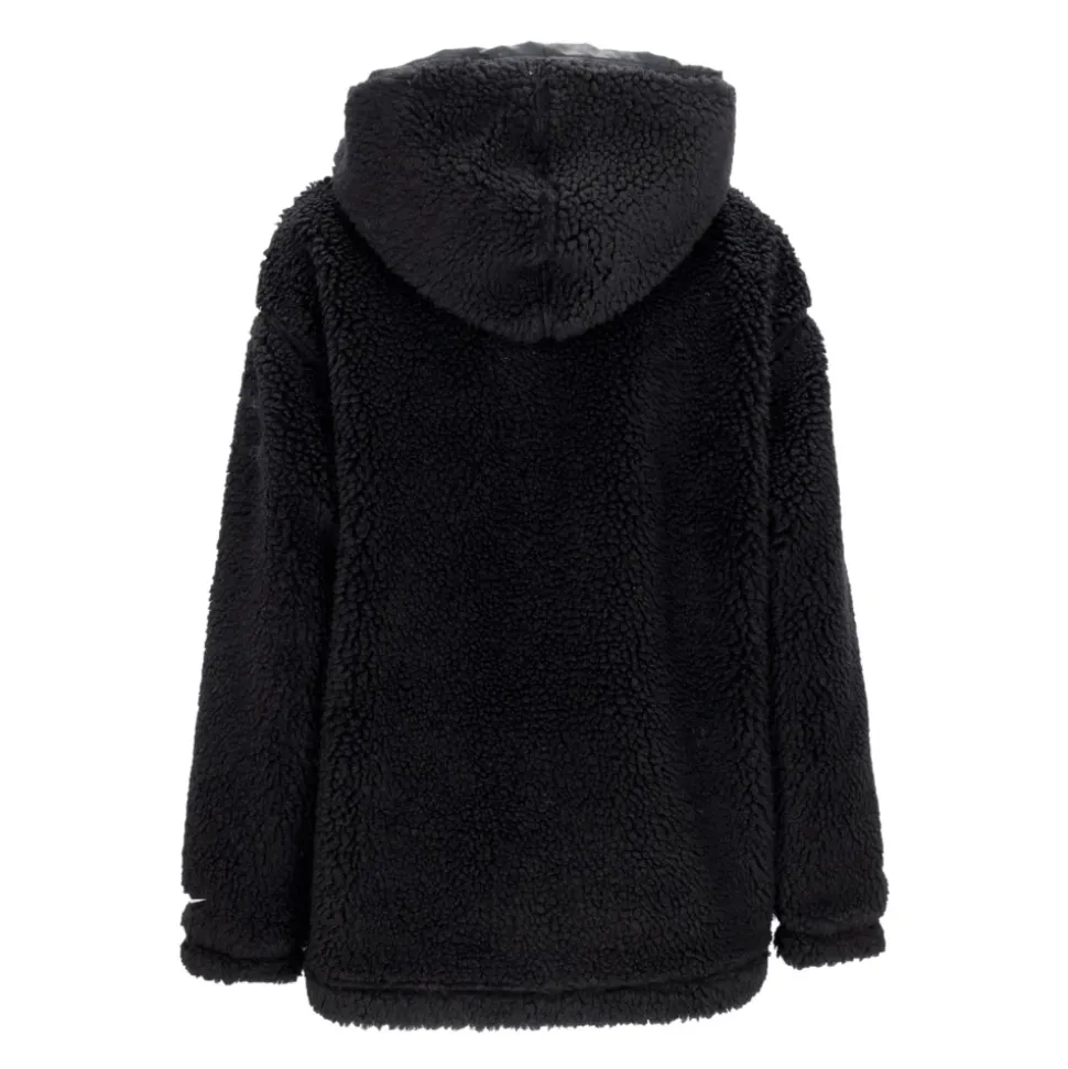 Veste à Logo et Doublure en Sherpa Noire