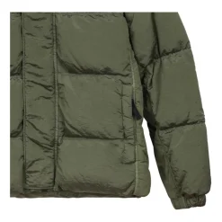 Veste matelassée sauge avec capuche