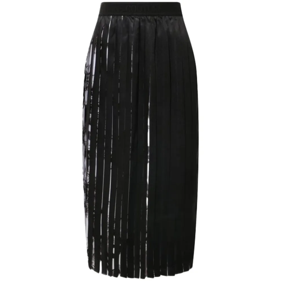 Watercolour Couture Pleated Midi Skirt