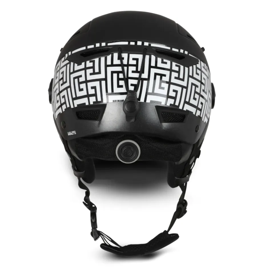 x Rossignol - Casque de ski Rossignol à motif monogramme ivoire et noir